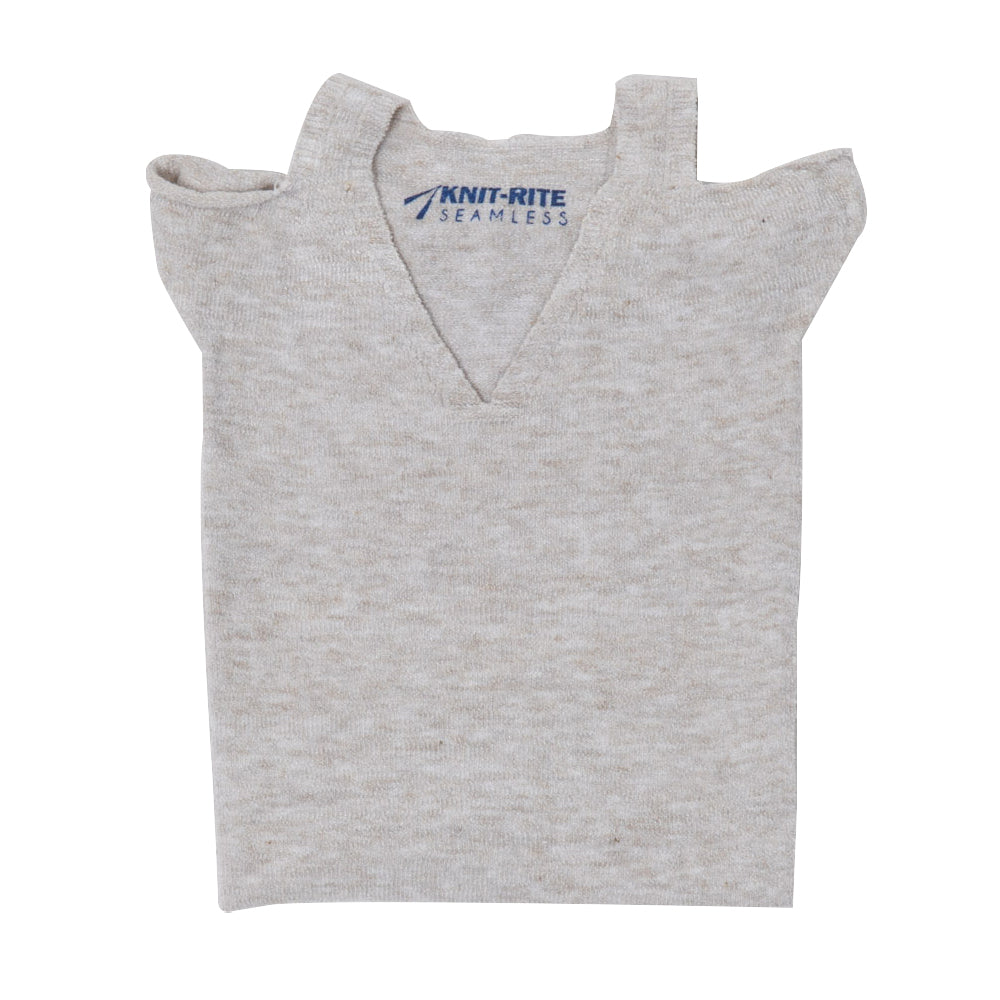 Korsetthemd Korsettshirt V-Shirt V-Ausschnitt Brace Shirt nahtlos X-Static grau
