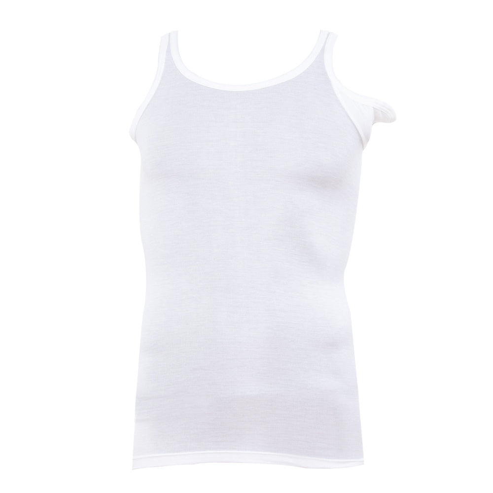 Korsetthemd Korsettshirt Comfort Tanktop mit Flap links Brace Shirt Micromodal weiss