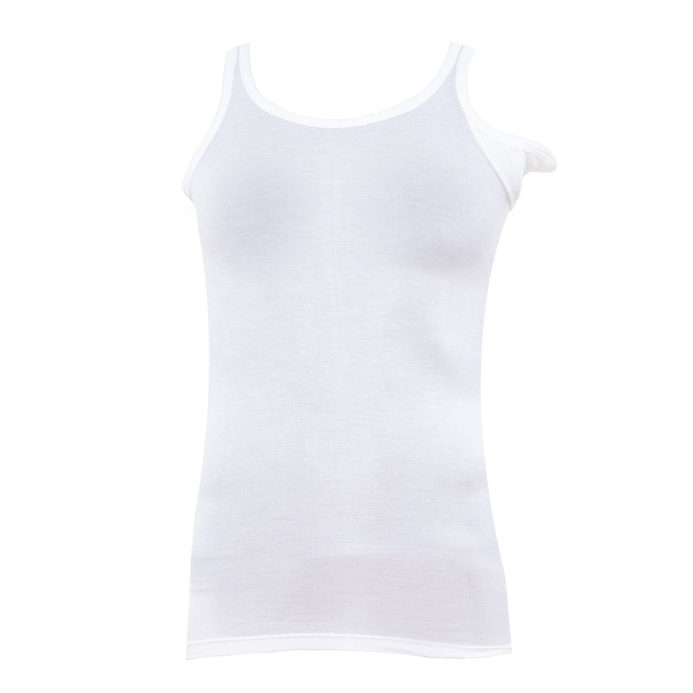 Korsetthemd Korsettshirt Tanktop Achselschutz links Brace Shirt Baumwolle weiss