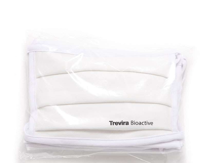 Mund-und Nasenmaske Trevira Bioactive® Stoff Funktionstextilie im 5er Set